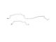 Fine Lines Rear Brake Line Kit; Steel (94-97 RAM 2500 w/ Automatic Transmission)