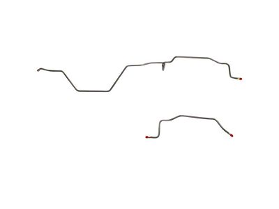 Fine Lines Rear Brake Line Kit; Steel (94-97 RAM 2500 w/ Manual Transmission)