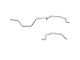 Fine Lines Rear Brake Line Kit; Steel (94-97 RAM 2500 w/ Manual Transmission)