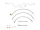 Fine Lines Braided Stainless Complete Brake Hose Kit; Front and Rear (01-02 4WD RAM 3500 w/ Rear Disc Brakes & Automatic Transmission)