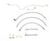 Fine Lines Braided Stainless Complete Brake Hose Kit; Front and Rear (01-02 4WD RAM 3500 w/ Rear Disc Brakes & Manual Transmission)