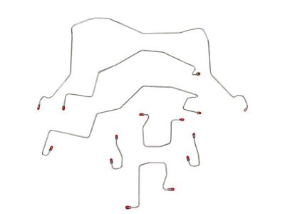 Fine Lines Complete Brake Line Kit; Stainless (95-02 4WD RAM 3500 DRW Cab & Chassis w/ 2-Wheel ABS)