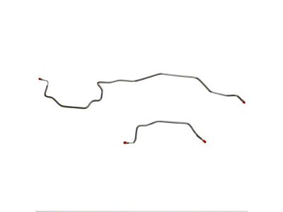 Fine Lines Rear Brake Line Kit; Stainless (98-01 RAM 3500 DRW w/ Rear Drum Brakes & Dana 80)