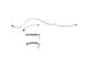 Fine Lines Rear Brake Line Kit; Stainless (03-09 5.9L, 6.7L, 8.0L RAM 3500 w/ AAM 10.50-Inch Rear)