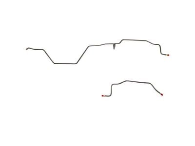 Fine Lines Rear Brake Line Kit; Steel (94-97 RAM 3500 w/ Manual Transmission)