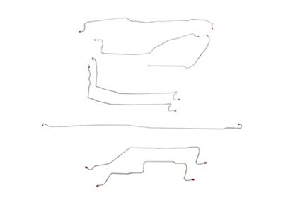 Fine Lines Complete Brake Line Kit; Stainless (05-06 Sierra 1500 Crew Cab)