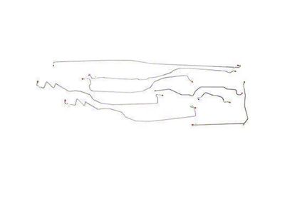 Fine Lines Complete Brake Line Kit; Stainless (05-06 4WD Sierra 1500 Regular Cab w/ 8-Foot Long Box)