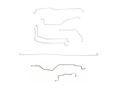 Fine Lines Complete Brake Line Kit; Stainless (99-02 2WD Sierra 1500 Regular Cab w/ 8-Foot Long Box)