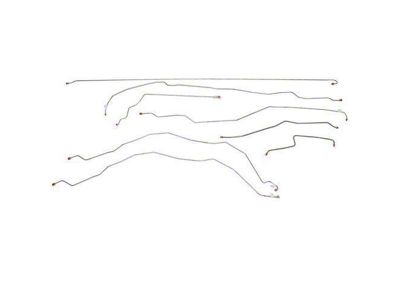 Fine Lines Complete Brake Line Kit; Stainless (99-02 4WD Sierra 1500 Regular Cab w/ 6.50-Foot Standard Box)