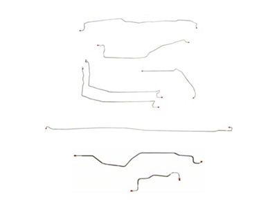 Fine Lines Complete Brake Line Kit; Steel (99-02 2WD Sierra 1500 Regular Cab w/ 8-Foot Long Box)