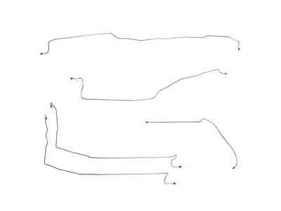 Fine Lines Front Brake Line Kit; Stainless (05-06 2WD Sierra 1500)