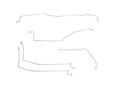 Fine Lines Front Brake Line Kit; Steel (05-06 4WD Sierra 1500 w/ Rear Drum Brakes)