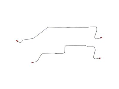 Fine Lines Rear Brake Line Kit; Stainless (05-06 Sierra 1500 w/o Quadrasteer)