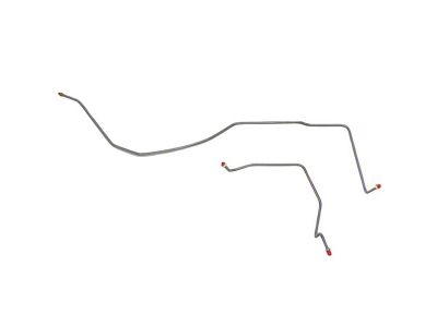 Fine Lines Rear Brake Line Kit; Stainless (02-05 Sierra 1500 w/ Quadrasteer)