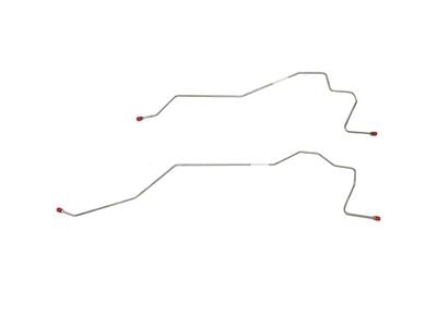 Fine Lines Rear Brake Line Kit; Stainless (07-08 Sierra 1500 w/ Rear Drum Brakes & w/o Traction Control, Excluding Hybrid)