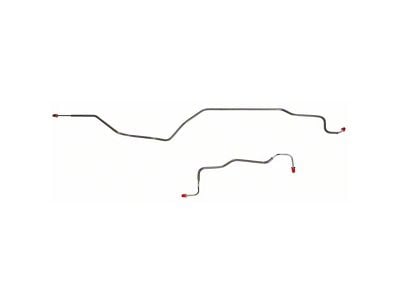 Fine Lines Rear Brake Line Kit; Steel (99-04 Sierra 1500 w/o Quadrasteer)