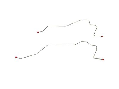 Fine Lines Rear Brake Line Kit; Steel (07-08 Sierra 1500 w/ Rear Drum Brakes & w/o Traction Control, Excluding Hybrid)