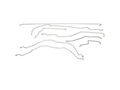 Fine Lines Complete Brake Line Kit; Stainless (01-06 6.6L Duramax, 8.1L Sierra 2500 HD Crew Cab w/ 6.50-Foot Standard Box)