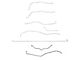 Fine Lines Complete Brake Line Kit; Stainless (01-06 6.6L Duramax, 8.1L Sierra 2500 HD Crew Cab w/ 8-Foot Long Box)