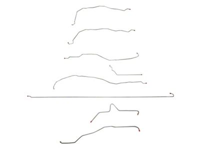 Fine Lines Complete Brake Line Kit; Steel (01-06 Sierra 2500 HD Crew Cab w/ 8-Foot Long Box)