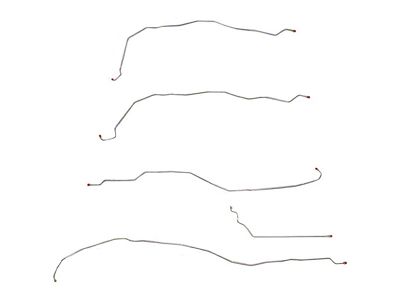 Fine Lines Front Brake Line Kit; Stainless (01-06 Sierra 2500 HD)