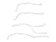 Fine Lines Front Brake Line Kit; Steel (01-06 Sierra 2500 HD)