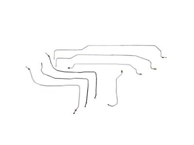 Fine Lines Fuel Lines; Steel (01-03 6.0L, 8.1L Sierra 2500 HD Crew Cab w/ 8-Foot Long Box)