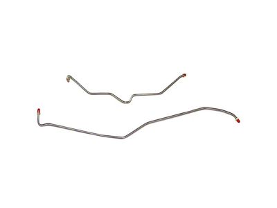 Fine Lines Rear Brake Line Kit; Stainless (01-06 6.6L Duramax, 8.1L Sierra 2500 HD)