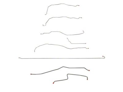 Fine Lines Complete Brake Line Kit; Stainless (01-06 Sierra 3500 HD Extended Cab DRW w/ 8-Foot Long Box)