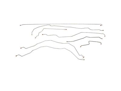 Fine Lines Complete Brake Line Kit; Steel (01-06 Sierra 3500 HD Crew Cab DRW w/ 8-Foot Long Box)