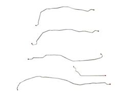 Fine Lines Front Brake Line Kit; Stainless (01-06 Sierra 3500 HD)