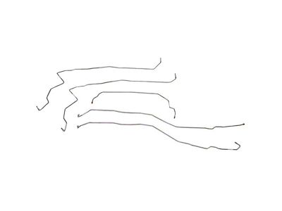 Fine Lines Front Brake Line Kit; Steel (07-12 Sierra 3500 HD w/o Stabilitrak System)