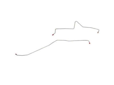 Fine Lines Rear Brake Line Kit; Stainless (07-10 6.6L Duramax Sierra 3500 HD SRW)