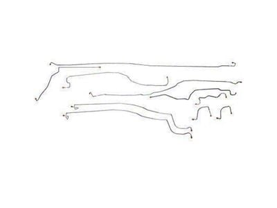 Fine Lines Complete Brake Line Kit; Stainless (03-04 4WD Silverado 1500 Regular Cab w/ 8-Foot Long Box)