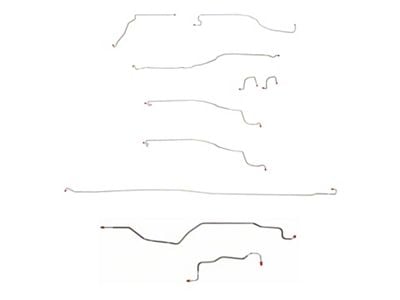 Fine Lines Complete Brake Line Kit; Stainless (2004 2WD Silverado 1500 Crew Cab)