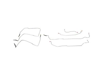 Fine Lines Fuel Line Kit; Stainless (00-03 4.8L, 5.3L, 6.0L Silverado 1500 Extended Cab)