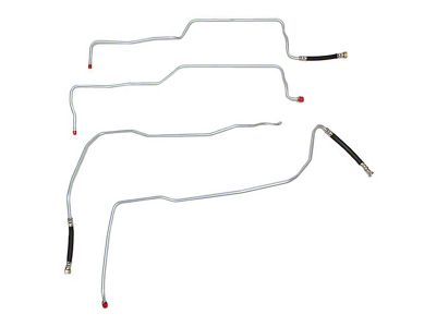 Fine Lines Fuel Lines; 3/8-Inch; Stainless (04-06 V8 Silverado 1500 Regular Cab w/o Flex-Fuel)