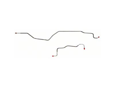 Fine Lines Rear Brake Line Kit; Stainless (99-04 Silverado 1500 w/o Quadrasteer)