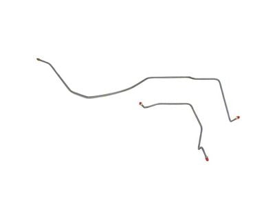 Fine Lines Rear Brake Line Kit; Steel (02-05 Silverado 1500 w/ Quadrasteer)