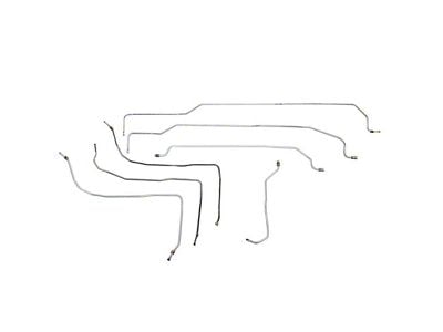 Fine Lines Fuel Lines; Steel (01-03 6.0L, 8.1L Silverado 3500 HD Crew Cab w/ 8-Foot Long Box)