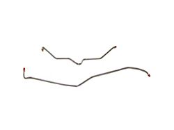 Fine Lines Rear Brake Line Kit; Stainless (01-06 6.6L Duramax, 8.1L Silverado 3500 HD SRW)