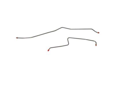 Fine Lines Rear Brake Line Kit; Steel (01-06 Silverado 3500 HD DRW)