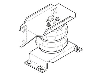 Firestone Ride-Rite Manual Fill Rear Air Helper Spring Kit (11-24 F-350 Super Duty Cab & Chassis)