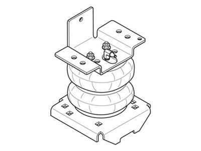 Firestone Ride-Rite Manual Fill Rear Air Helper Spring Kit (07-10 Sierra 3500 HD Cab & Chassis)