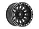 Fittipaldi Offroad FB153 Satin Black with Gloss Black Forged Ring 6-Lug Wheel; 20x10; -38mm Offset (04-08 F-150)