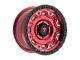 Fittipaldi Offroad FT100 Gloss Red with Machined Face, Red Tint and Satin Black Lip 6-Lug Wheel; 18x9; 18mm Offset (04-08 F-150)