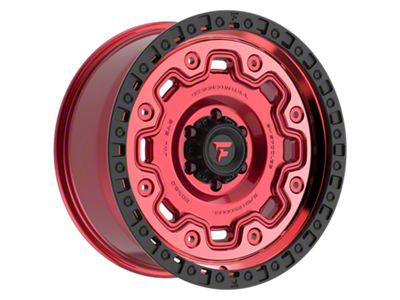 Fittipaldi Offroad FT100 Gloss Red with Machined Face, Red Tint and Satin Black Lip 6-Lug Wheel; 20x9; 18mm Offset (04-08 F-150)