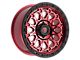 Fittipaldi Offroad FT101 Gloss Red with Machined Face, Red Tint and Satin Black Lip 6-Lug Wheel; 20x9; 18mm Offset (04-08 F-150)