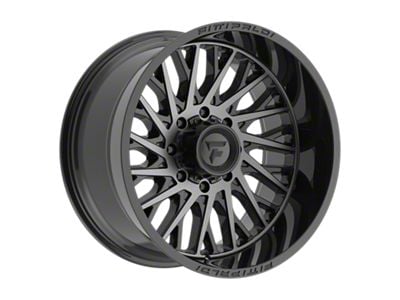 Fittipaldi Offroad FA08 Gloss Black Machined Face with Dark Tint 8-Lug Wheel; 22x12; -44mm Offset (11-14 Sierra 2500 HD)