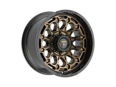 Fittipaldi Offroad FA22 Gloss Bronze with Gloss Black Lip 8-Lug Wheel; 20x10; -19mm Offset (11-14 Sierra 2500 HD)